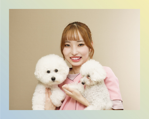 ハダ動物病院のトリマー兼動物看護のいのくちりな